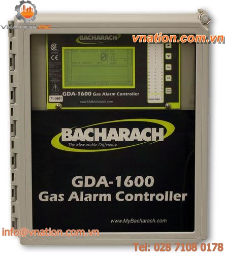 multi-channel gas detection control unit / programmable / LCD display / wall-mount