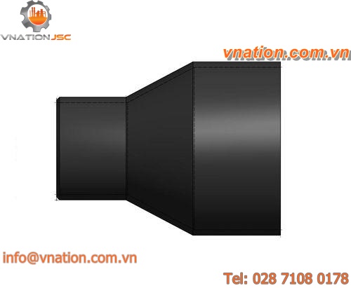 reducing adapter / for pipes / plastic