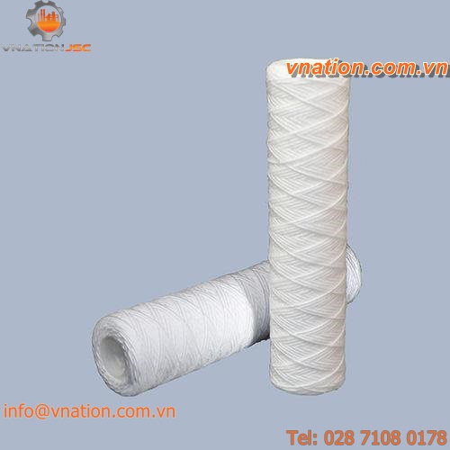 liquid filter cartridge / fine / polypropylene / yarn wound