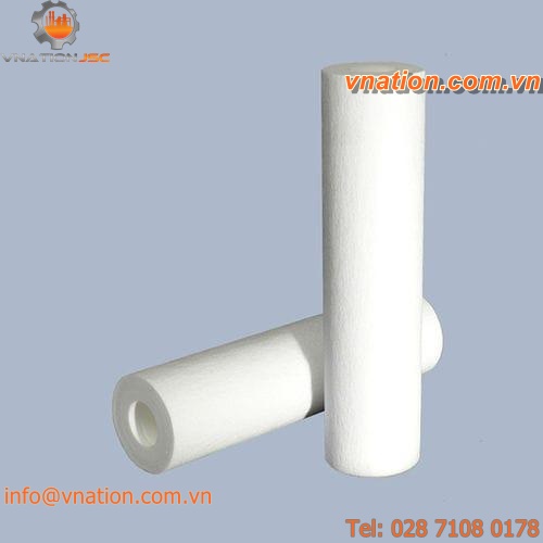 liquid filter cartridge / fine / polypropylene / meltblown