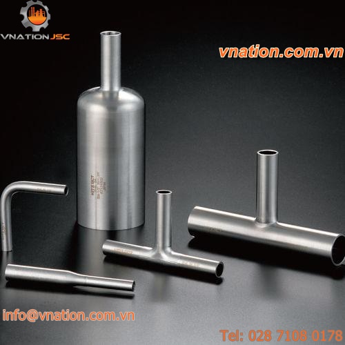 weld fitting / stainless steel / high-purity / compact