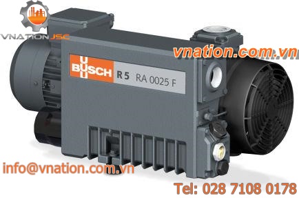 rotary vane vacuum pump / oil-lubricated / single-stage / industrial