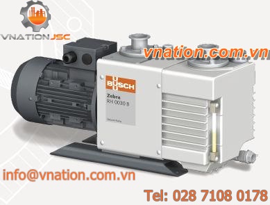 rotary vane vacuum pump / lubricated / two-stage