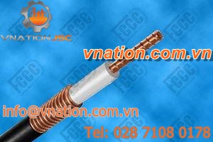 coaxial cable / spiral / copper / highly flexible