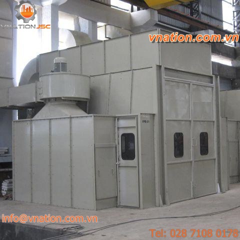 enclosed spray booth / dry filter
