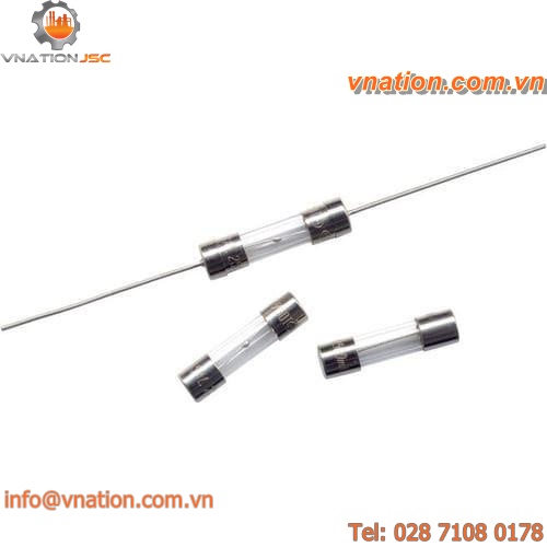 cylindrical fuse / axial / glass