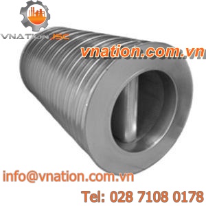 ventilation silencer / for circular ducts / aluminum / stainless steel