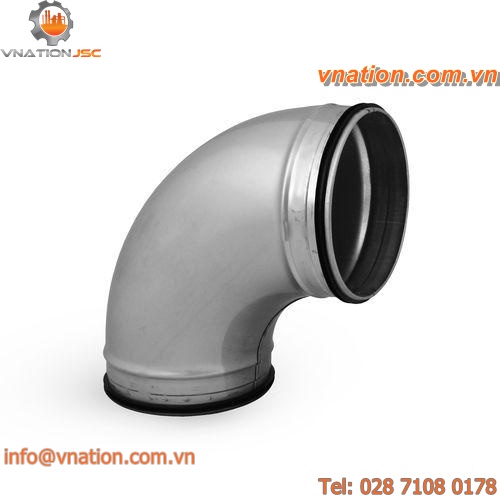 non-threaded fitting / elbow / aluminum / galvanized steel