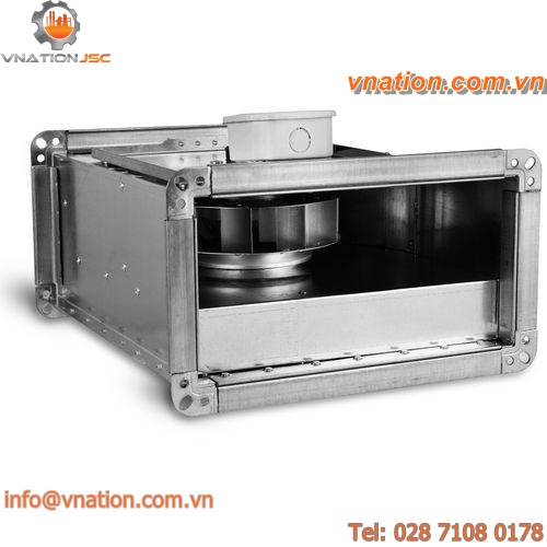 centrifugal fan / ventilation / galvanized steel / for rectangular ducts