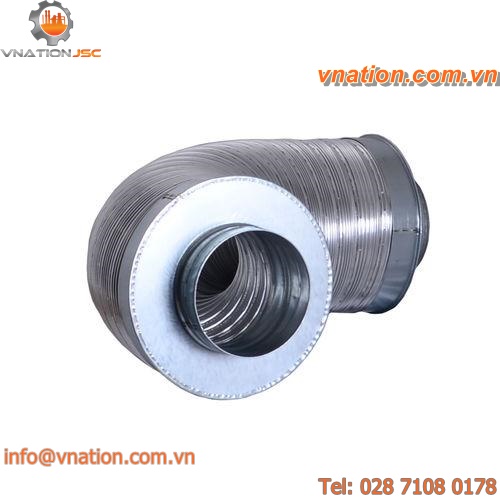 ventilation silencer / for air ducts / tubular / metal