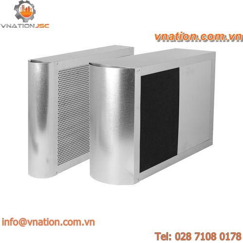 ventilation silencer / for air ducts / steel