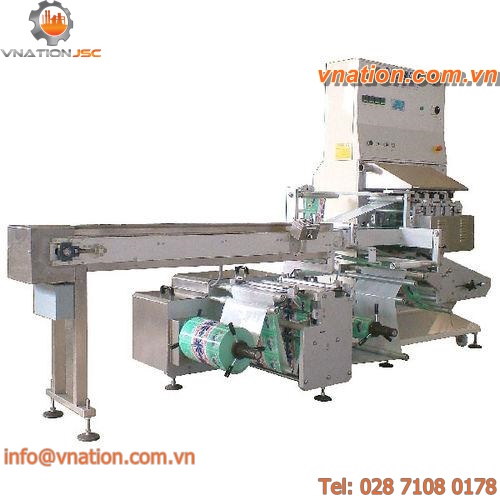 horizontal bagging machine / automatic / for food / for pharmaceutical products