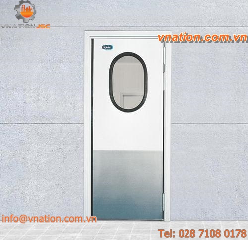 swing doors / industrial / for cold storage / stainless steel