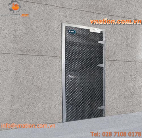 swing doors / for the food industry / stainless steel / fireproof