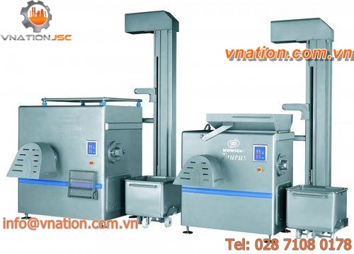 the food industry meat grinder / stainless steel / with automatic feeder