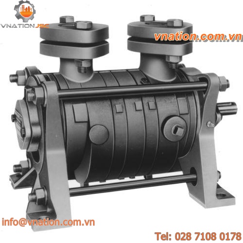 liquid ring vacuum pump / oil-free / single-stage / stainless steel