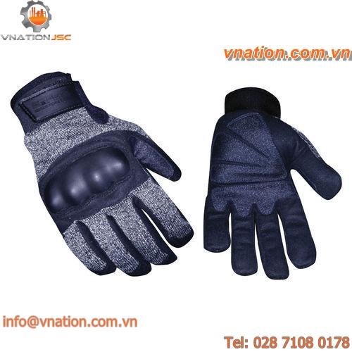 work glove / anti-cut / wear-resistant / synthetic leather