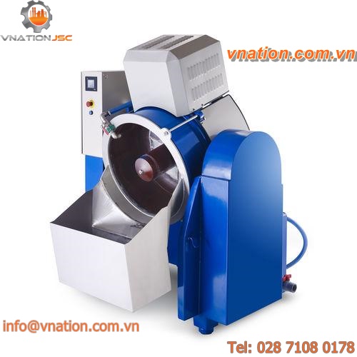 centrifugal disc vibratory finishing machine / deburring / industrial / semi-automatic