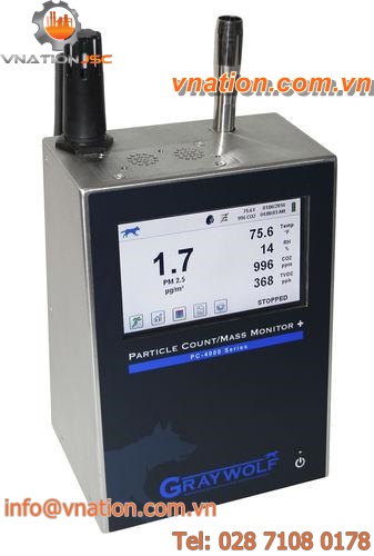 portable monitoring system / for indoor air quality / air quality