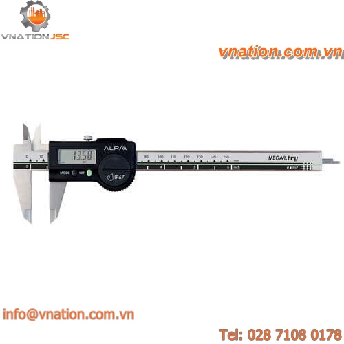 digital caliper / stainless steel / IP67 / with data output