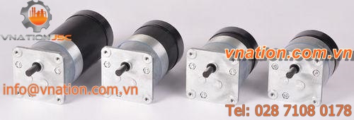 stepper electric gearmotor / DC / synchronous / solid-shaft