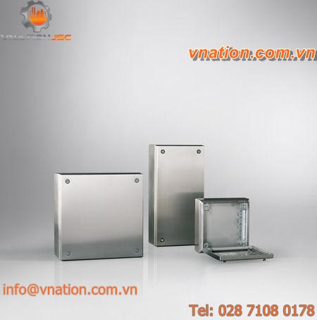 wall-mounted junction box / stainless steel / IP66