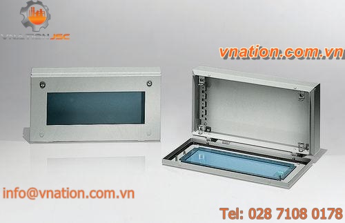 wall-mounted junction box / sheet steel / IP55 / with transparent cover