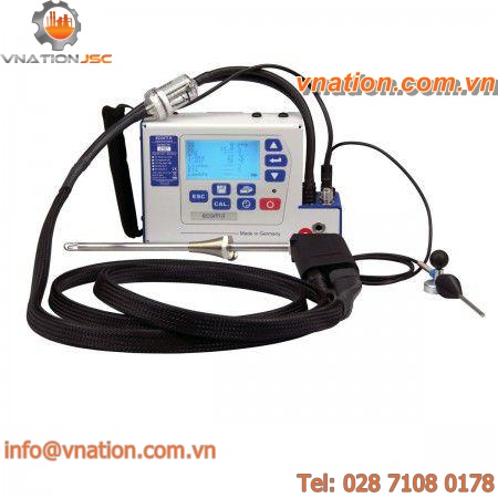 gas analyzer / combustion / portable / continuous