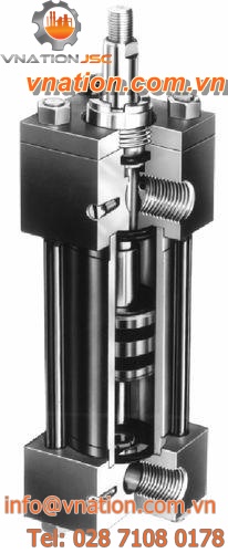 piston cylinder / pneumatic / heavy-duty / tie-rod