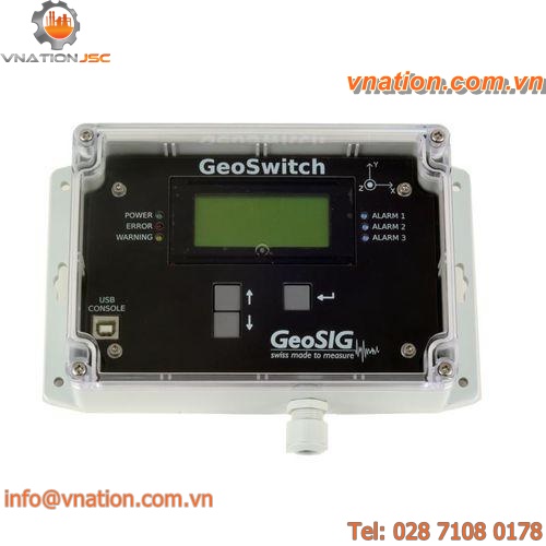 MEMS seismic switch / triaxial / NEMA 4 / NEMA 4X