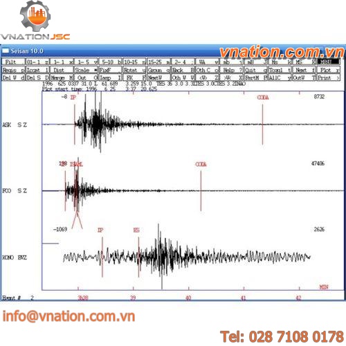 calculation software / modeling / vibration analysis / seismology