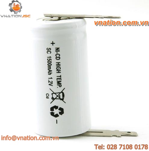 Ni-Cd battery / replacement / C type / high-temperature