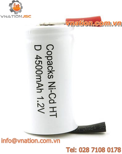 Ni-Cd battery / replacement / D type / high-temperature