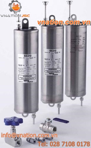 water cooler / for samples / stainless steel / tubular