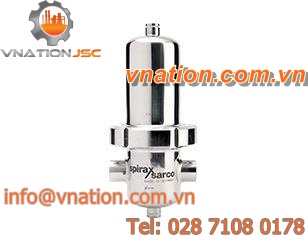 steam filter / cartridge / horizontal / in-line