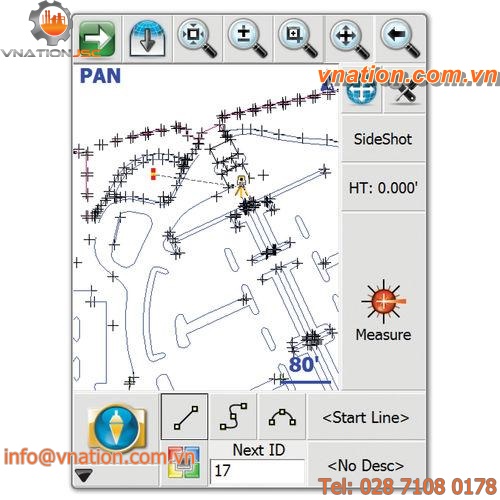 data collection software / land surveying / interface / surveying
