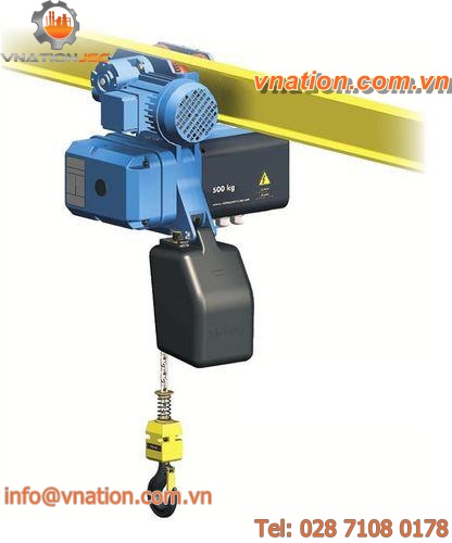 electric cable hoist / trolley / monorail / 2-speed