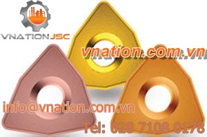 drilling cutting insert / carbide / triangular