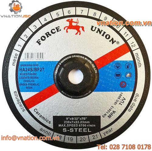 abrasive grinding wheel / for metal