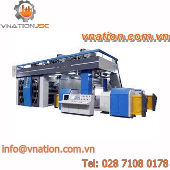 flexo printing machine / for plastic film / for paper / for packaging