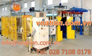 automatic powder coating booth / filter / electrostatic