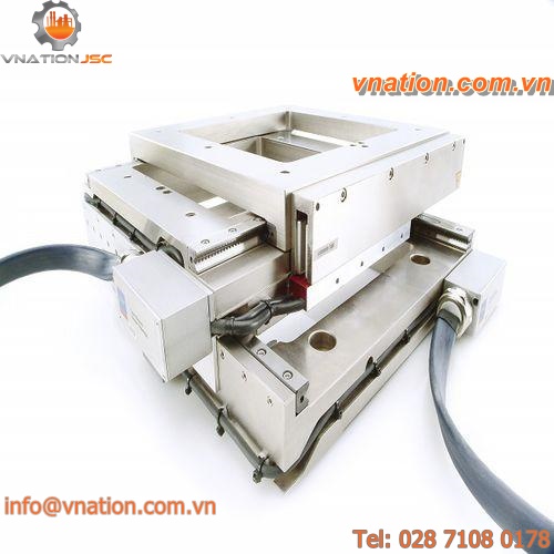 XY positioning stage / linear motor-driven / 2-axis / high-precision