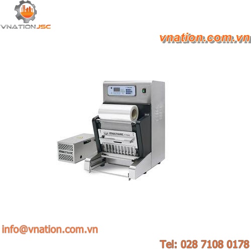 linear tray sealer / semi-automatic / for the food industry / compact