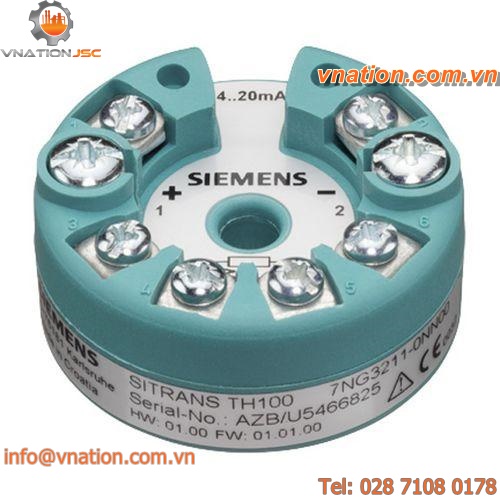 probe head-mounted temperature transmitter / Pt100 / analog