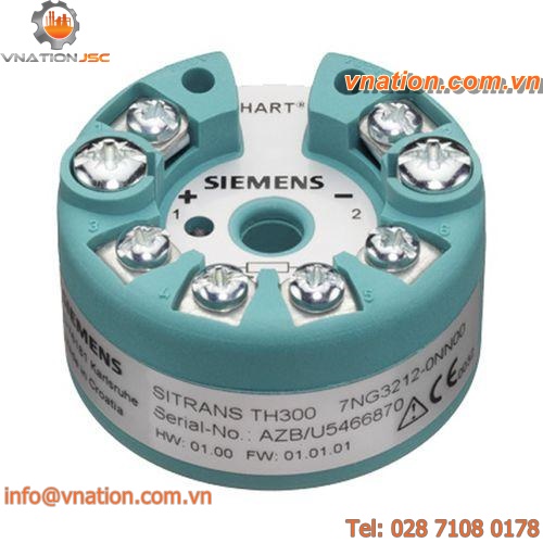 probe head-mounted temperature transmitter / thermocouple / analog
