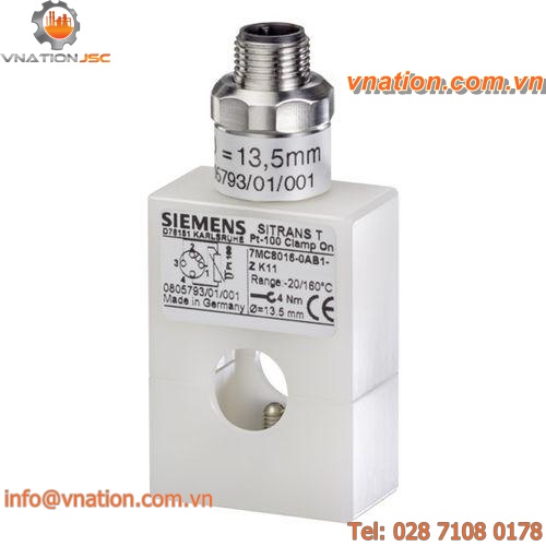 resistance temperature sensor / HART interface / clamp-on / for pharmaceutical industry