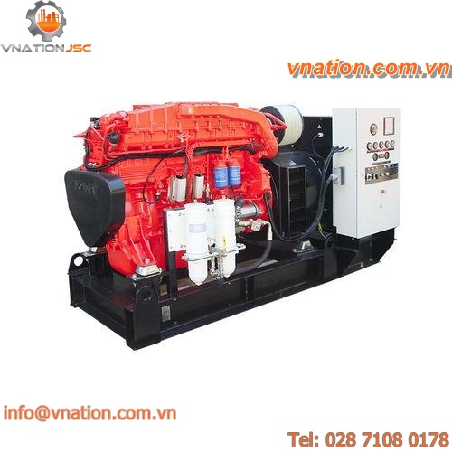 diesel generator set / stationary / 50 Hz / marine