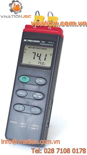 digital thermometer / thermocouple / portable / dual-channel