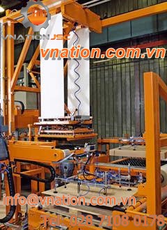 layer palletizer / gantry / glass bottle / semi-automatic