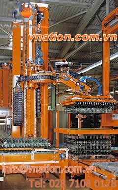 layer palletizer / tower / glass bottle / fully-automatic